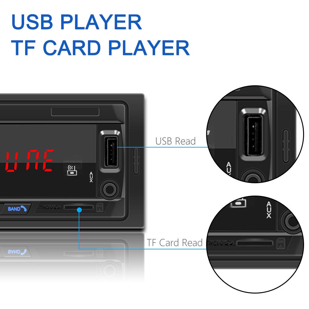 USB/SD/AUX-IN Control 1Din Bluetooth Car MP3 Player Auto FM Stereo Audio Radio Car Accessories