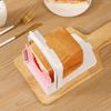 Yousheng Bread Slicer Adjustable Width Foldable Bread Slicing Tool Reusable Bread Cutting Guide for Homemade Bread Bagels Cakes
