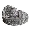 Women's Rhinestone Crystal Waist Belt for Jeans or Dress, European and American Style with Inlaid Rivets