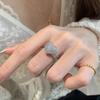Французское винтажное кольцо в форме открытого сердца с бриллиантами, полое, символ любви, женские модные украшения