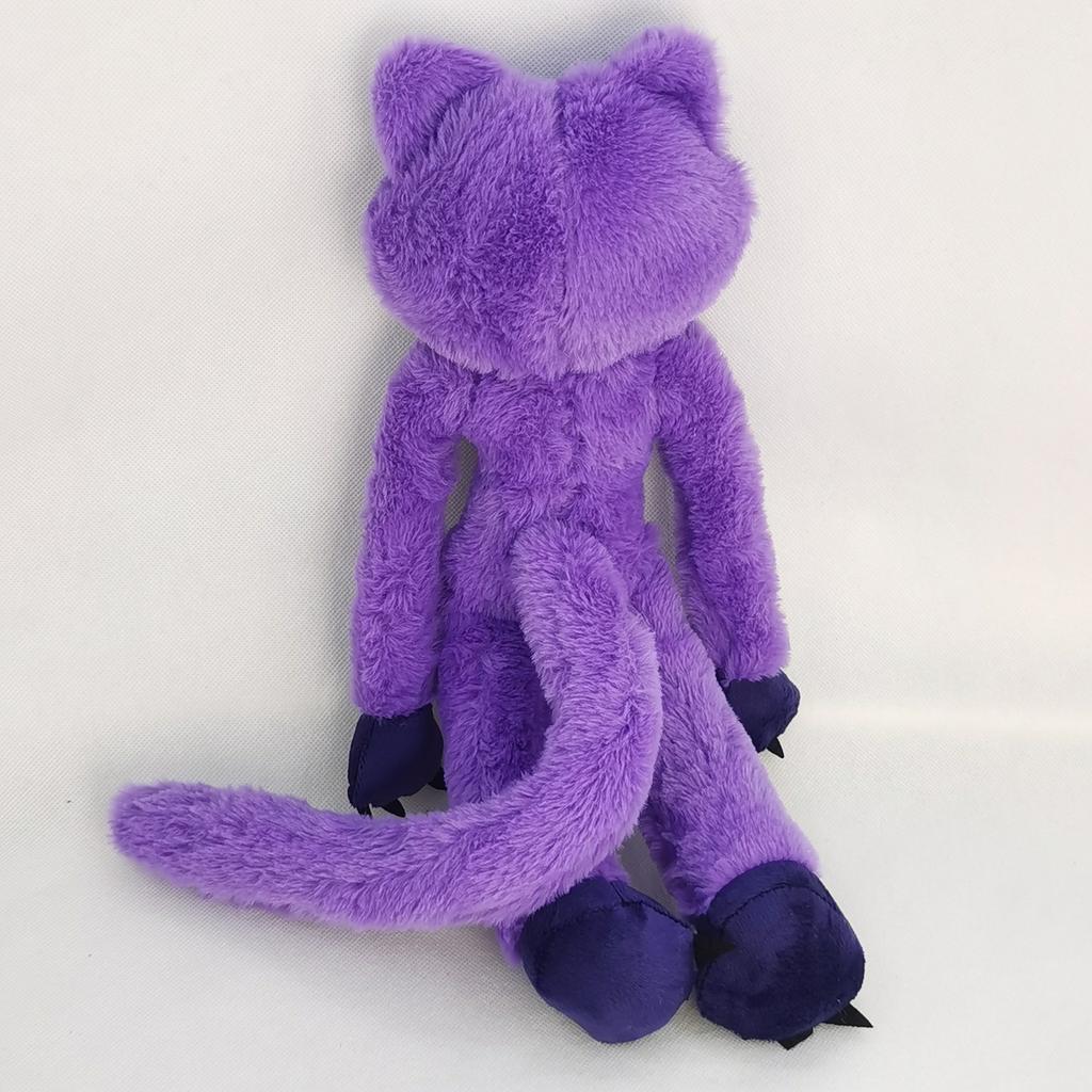 Страшный фиолетовый кот монстр улыбка животное большой фиолетовый кот плюшевая игрушка