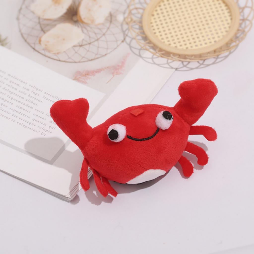 Cute Red Crab Plush Keychain Cartoon Lobster Doll Bag Pendant Charm Gift