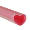Artnap Heart-Shaped Straws, Pink, 200 Straws, 0.6cm Diameter x 21cm Length, Commercial Use, Product Number: 32150096