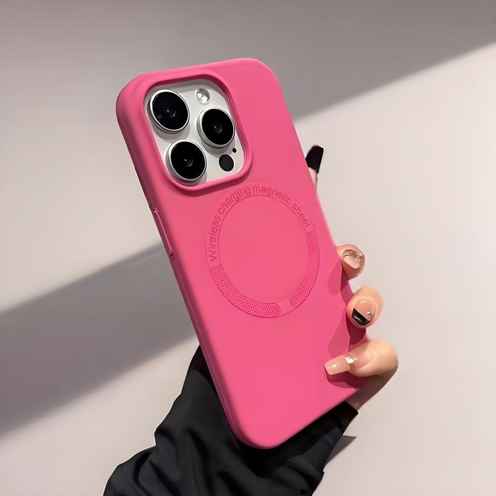 Чехол MagSafe Liquid Silicone для телефона Apple iPhone 16Promax — мягкий силиконовый чехол, устойчивый к падениям, для Apple iPhone 16/15/14/13/12/Pro/Promax