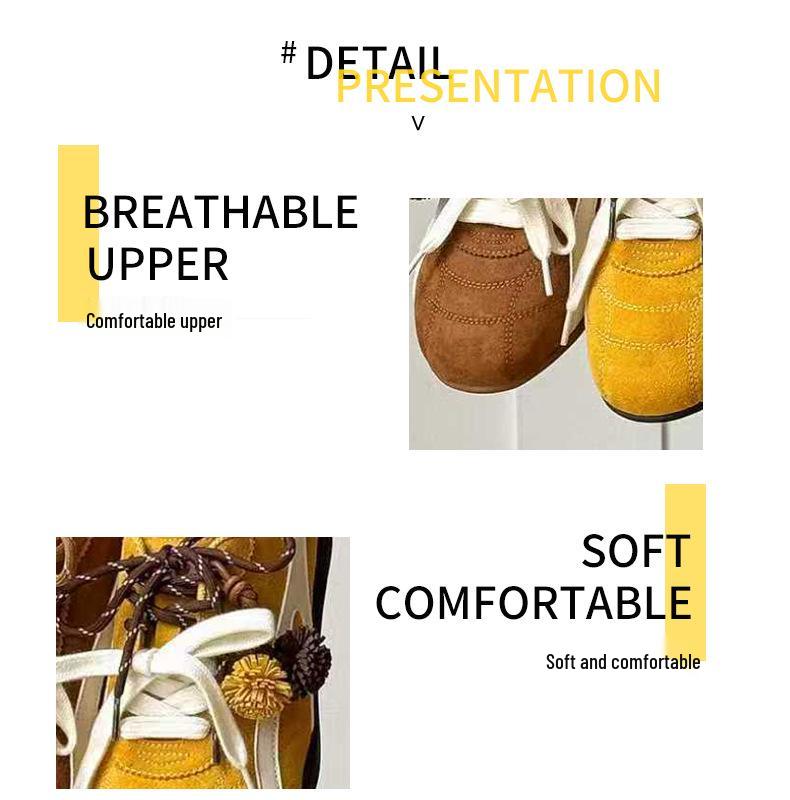 Meilaide Vintage Flip-Up Sporty Casual Shoes with Inner Height Boost for Women - Ins Style