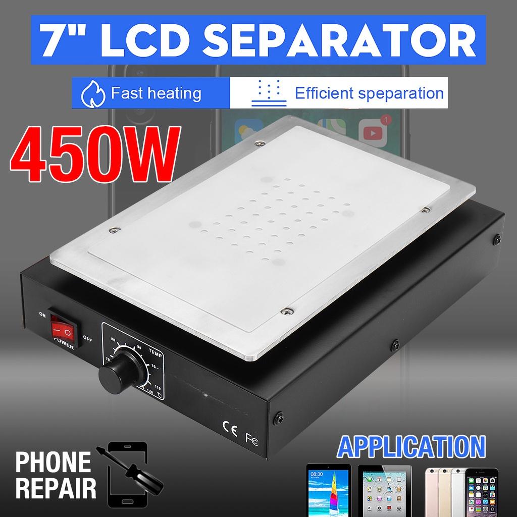 Разделитель экрана Автоматический нагрев Металлическая машина для ремонта телефона Снятие стекла Нагревательная платформа Пластина для разделителей ЖК-экрана 450 Вт Черный