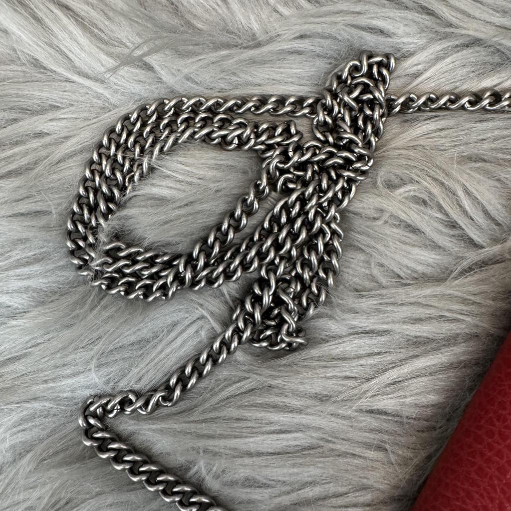 [Pre-Owned] Dionysus Tiger Head Buckle Chain Leather Crossbody Shoulder Bag - Excellent #85FSWN