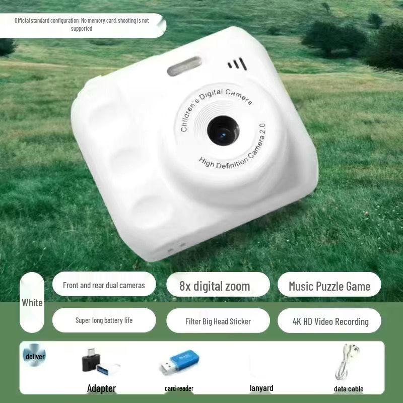 HD Dual Camera Instant Digital Camera for Students - Cute Design, Photo Upload to Phone