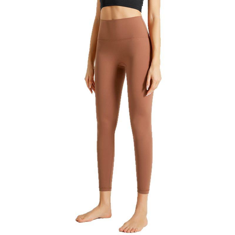 Яркие леггинсы для йоги: Активная одежда высокого класса, с эффектом «обнажённой кожи», для подтяжки бёдер, для бега и фитнеса