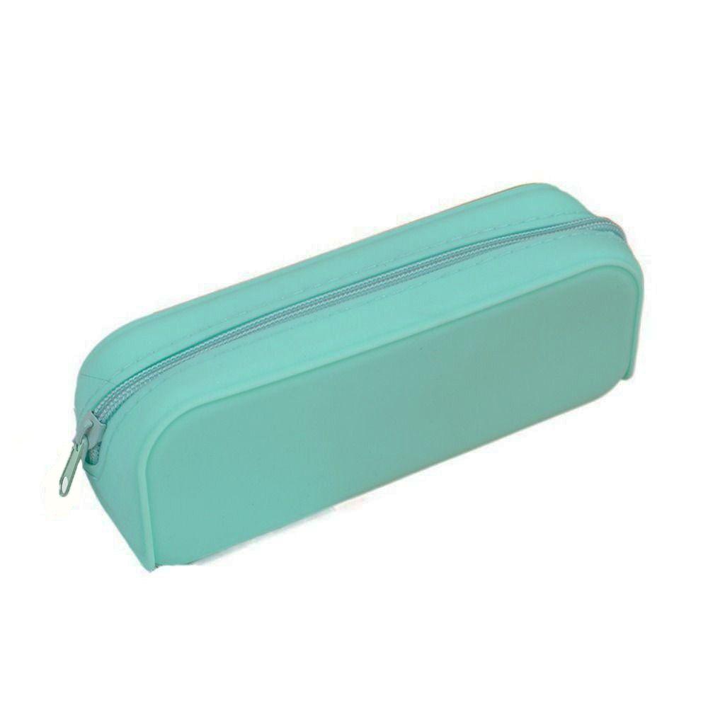 Large Capacity Silicone Pencil Case Waterproof Pen Bag School Supplies Stationery Bag Student