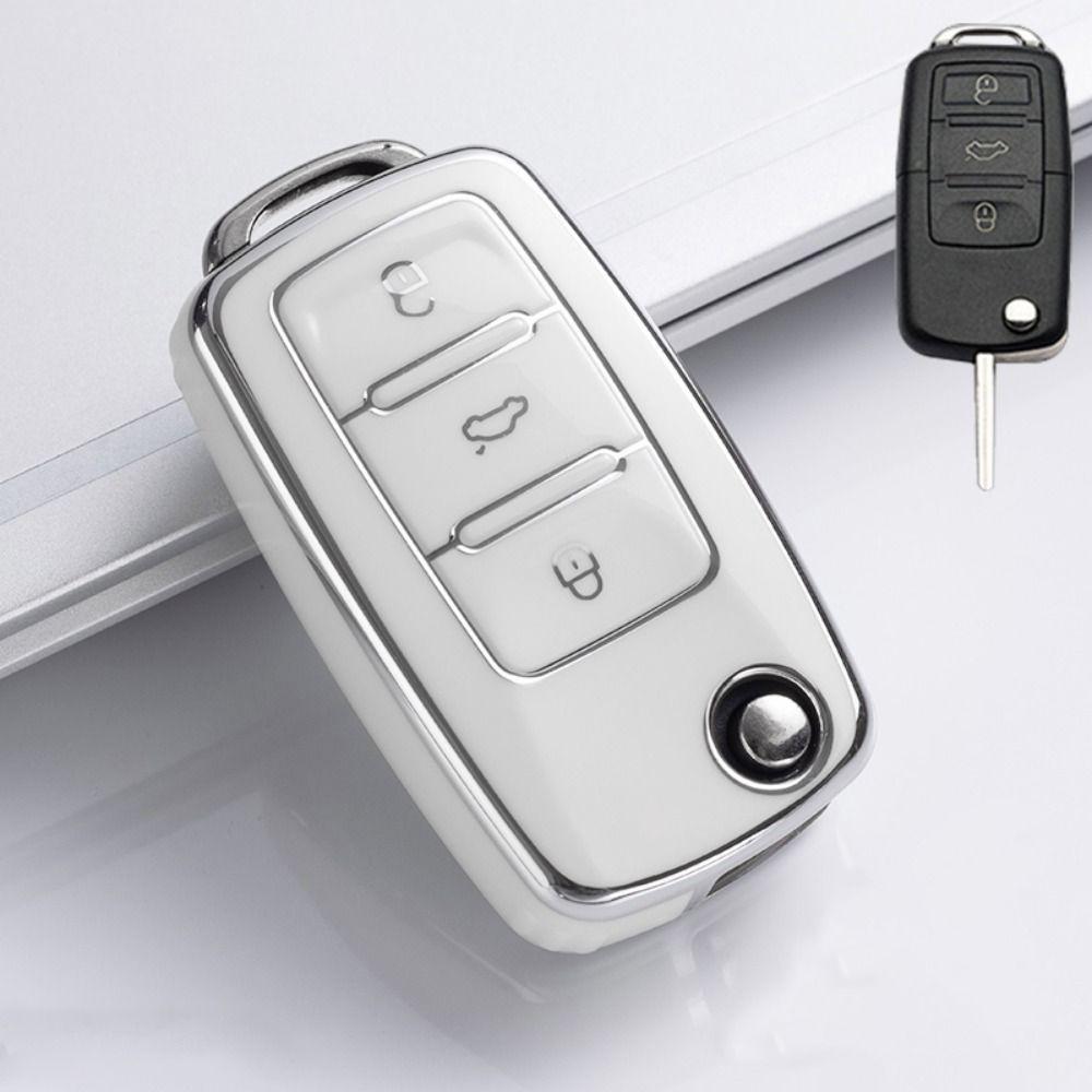 Soft TPU Car Key Case for VW Volkswagen/Polo/Tiguan/Passat B5 B6 B7/Golf 7 MK/Jetta Key Protector Holder Key Cover Shell