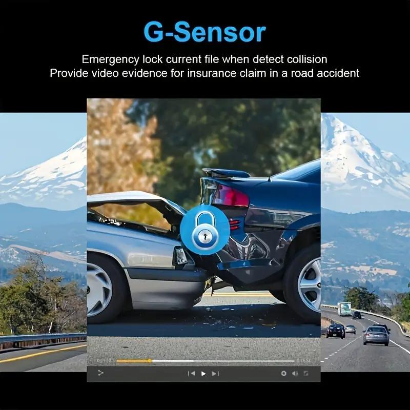 1080P Full HD Car DVR Dash Cam 1080P Video Recorder Center Console 170 Angle Night Vision Car Recorders Cycle Recording Dash Camera Video