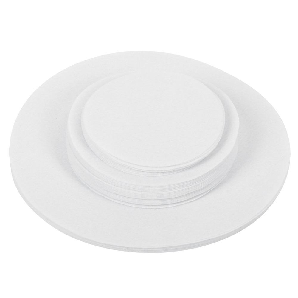 48Pcs Soft Felt Table Mat Cut Smooth Edge Dining Felt Pad Space Saving Felt Coaster  Kitchen Storage