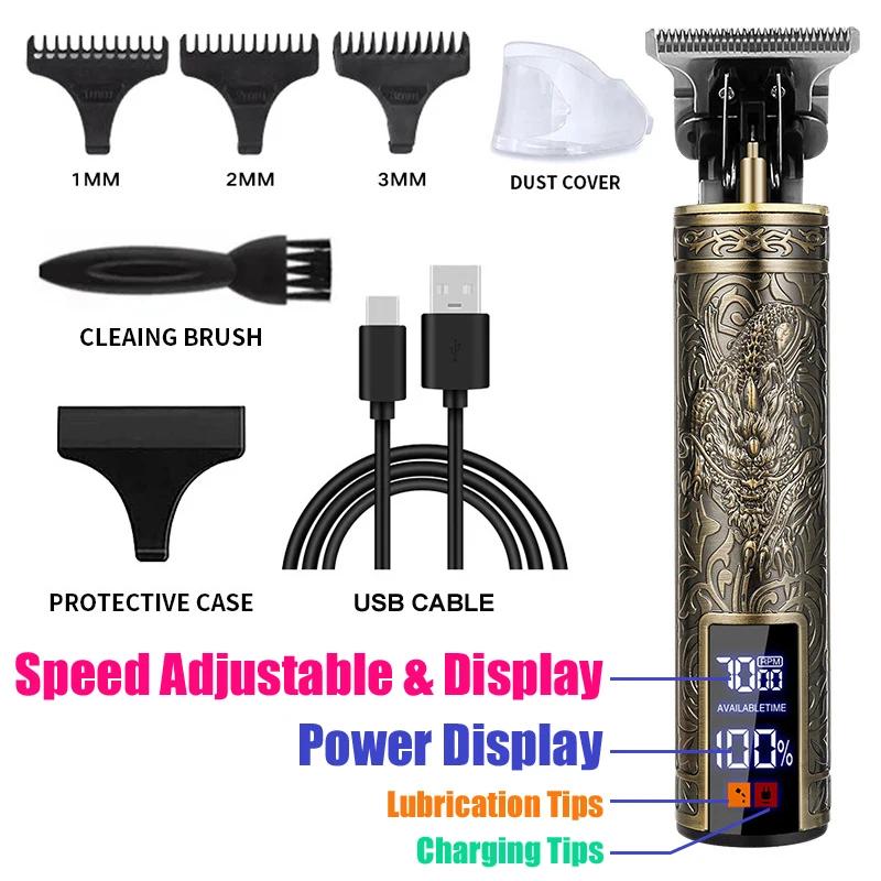 Xiaomi Cordless Mens Hair Trimmer Hair Clippers For Men Professional Beard Trimmer Kits Electric Shavers Hair Cutting Machine Barber