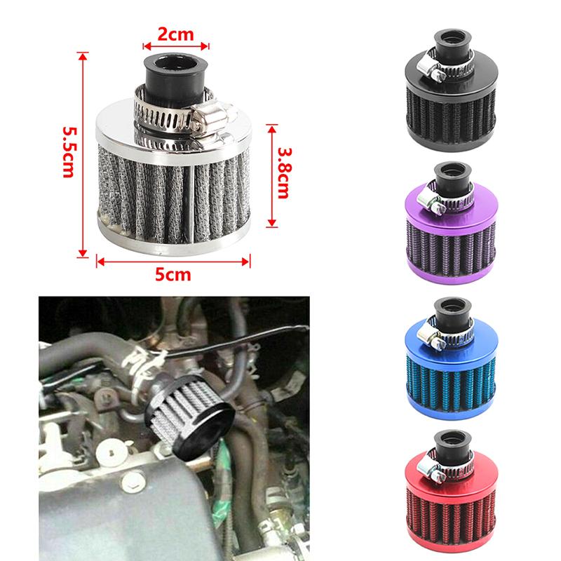 Универсальный Маленький 12 мм Воздушный Фильтр Мотоцикл Турбо Высокий Поток Гоночный Фильтр Впуска Холодного Воздуха Грибовидная Головка Автоаксессуары