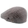 Клетчатый берет, мужская британская кепка, осенне-зимняя толстая теплая кепка, кепка газетчика