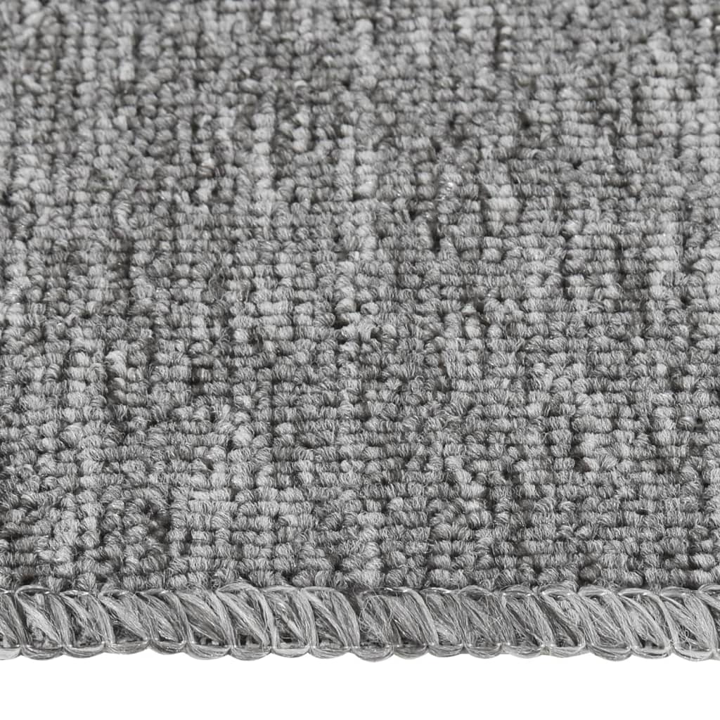 Vidaxl Antypoślizgowe Nakładki Na Schody, 15 Szt., 60X25 Cm, Szare