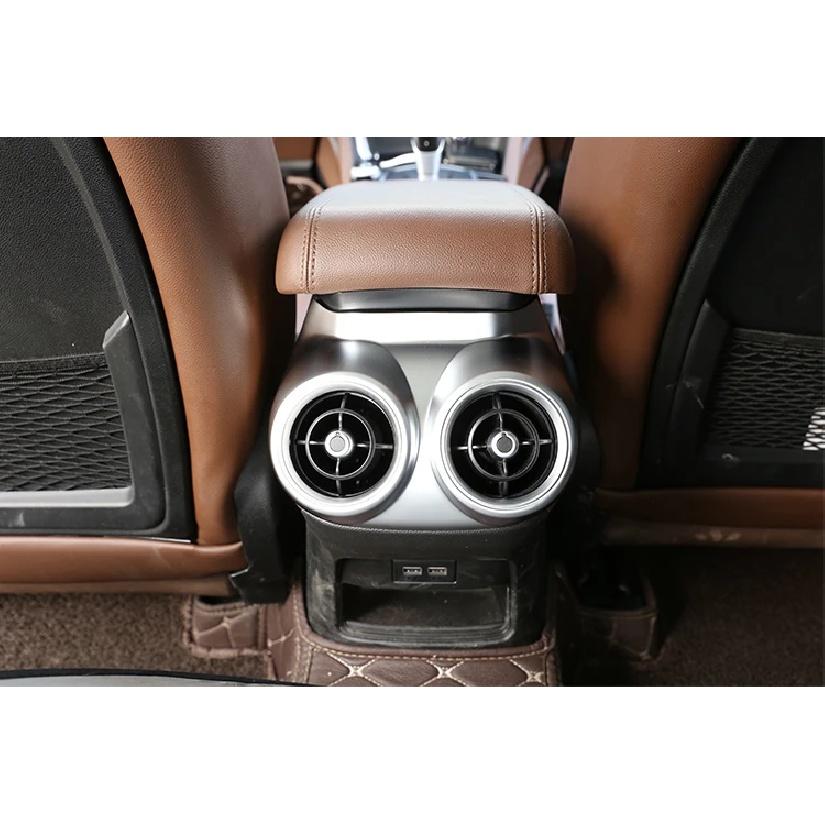 Декоративная рамка в стиле углеродного волокна для заднего выхлопного отверстия автомобиля, подходящая для Alfa Romeo Stelvio 2017-автомобильный интерьер