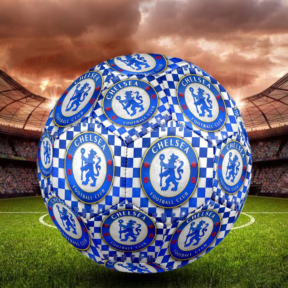 Футбольный мяч Chelsea FC CLUBSoccer Ball Цветной Для всех возрастов Машинная строчка ПВХ Готов к соревнованиям Прочный Высокий отскок