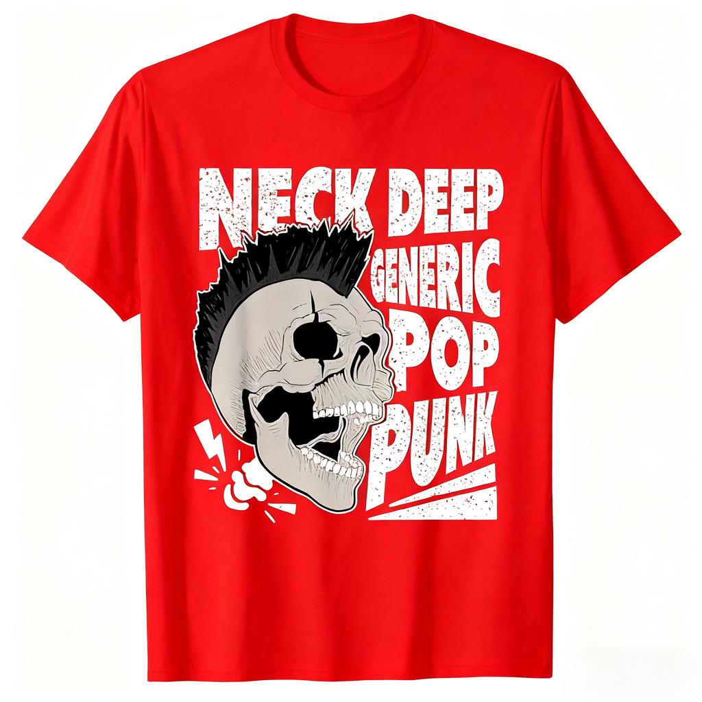 Мужская футболка из роскошного хлопка с графическим принтом в стиле панк-рок, с коротким рукавом, летняя, унисекс, мужская и женская, повседневная, свободная, модная одежда