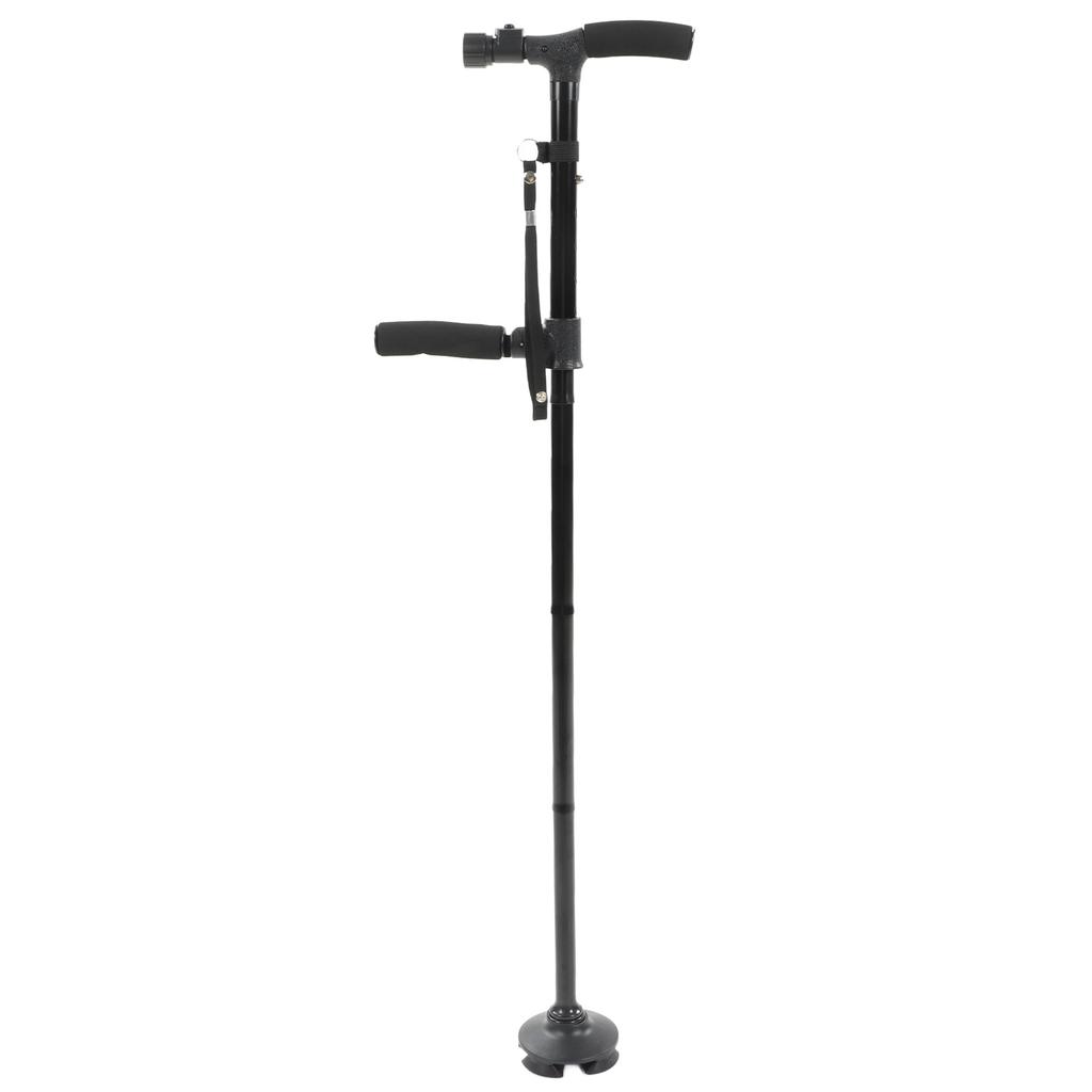 Складная трость для ходьбы со светодиодной подсветкой, противоскользящим дном, вращением на 360 градусов, регулировкой высоты, портативная