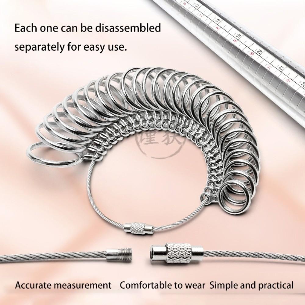 Accurate Measurement Ring Measurement Tool Finger Ring Gauge Kit Jewelry Sizing Measuring