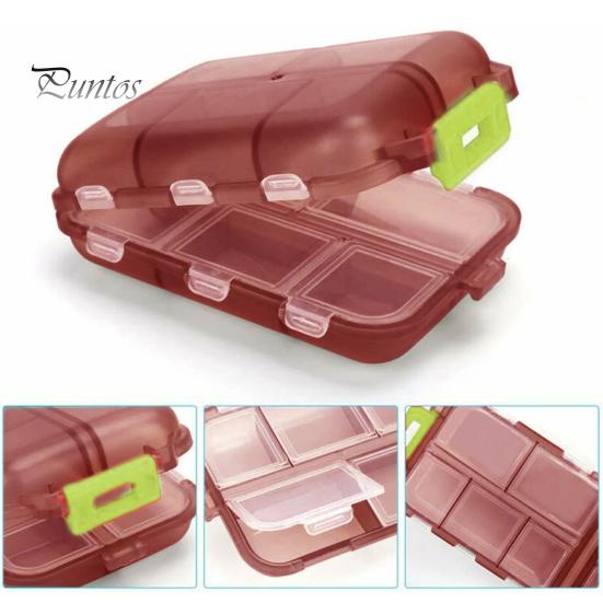 Портативный органайзер для таблеток с 10 отделениями, пыленепроницаемый, компактный, прозрачный контейнер для хранения, легкий держатель для таблеток