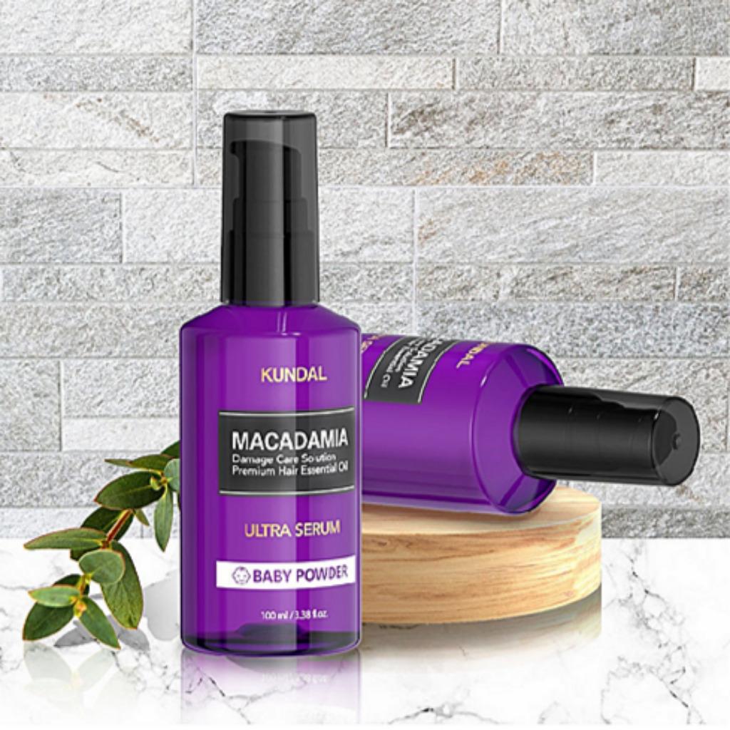 KUNDAL MACADAMIA ULTRA СЫВОРОТКА ДЛЯ ВОЛОС Детская присыпка 100 мл(1 + 1)