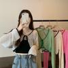 Women's Summer Thin Knit Sun Protection Cardigan with Unique Design Niche Hollow Out Shawl Outer Wear Coat Top