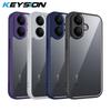 KEYSION Прозрачный чехол для телефона VIVO V60 Lite 5G Мягкий силикон+ПК Прозрачная противоударная задняя крышка для телефона IQOO Z10R