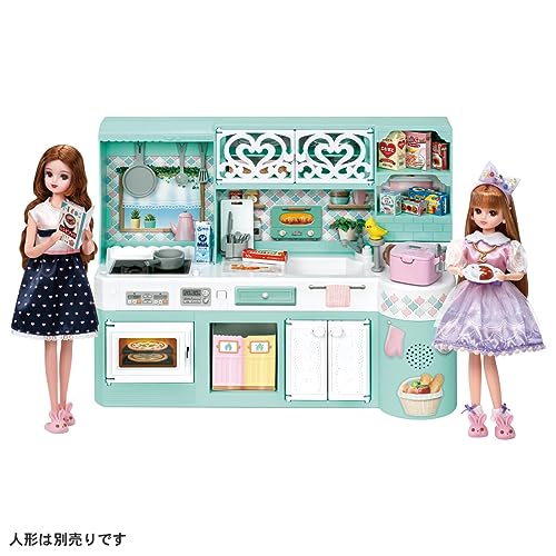 КОНСТРУКТОРЫ Takara Tomy Licca-chan LF-03 Веселая Звуковая Ликка-чан Кухня Наряды Игра Притворство Игрушка для Детей от 3 лет и старше