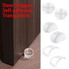 Bedroom Self Adhesive Strong Suction Transparent Wall Protectors Floor Holder Door Stopper Doorstop