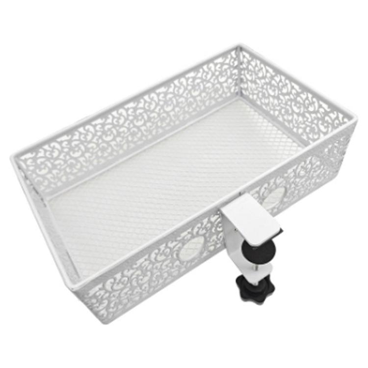 Органайзер для хранения под столом, металлический зажим под корзиной для ящика рабочего стола (Фиксированный стиль)