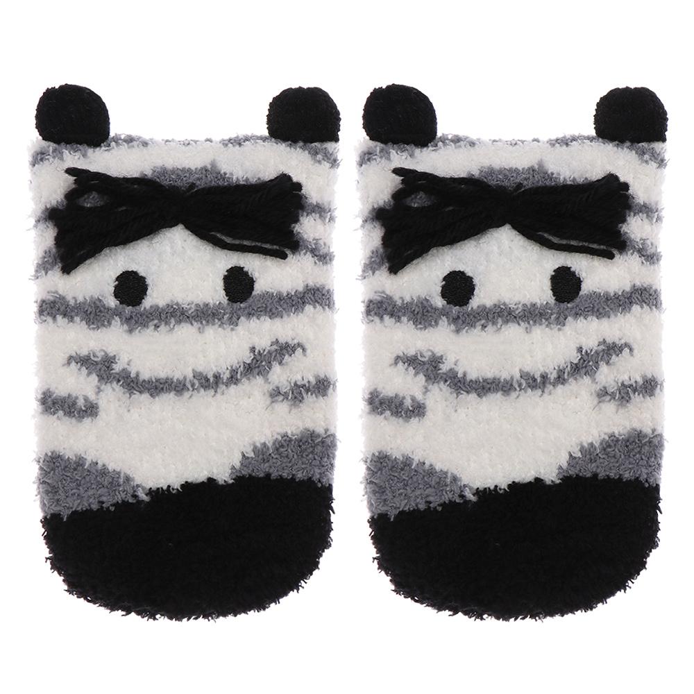 Нескользящие 3D Пушистые Зимние Теплые Подарочные Носки с Коробкой Напольный Чулок Коралловый Флис Носок Рождественские Носки