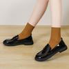 Рабочая обувь JK Маленькие кожаные туфли для женщин и студентов Универсальные весенние и осенние Маленькие кожаные туфли