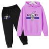 Children New Tiger Print Hoodie Clothes Autumn Winter Casual Long Sleeve Pullover 2pcs Top+Pants Brand Girl Boy 3-12Yrs Coat Set