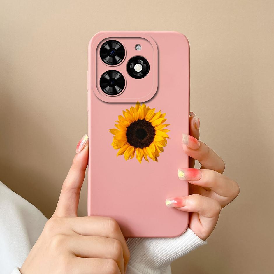 Чехол для Tecno Spark Go 2024 Крутой Рисунок с Мультяшными Девочками Жидкий Силиконовый Корпус Для Tecno Spark Go2024 Новый Дизайн Популярные Чехлы