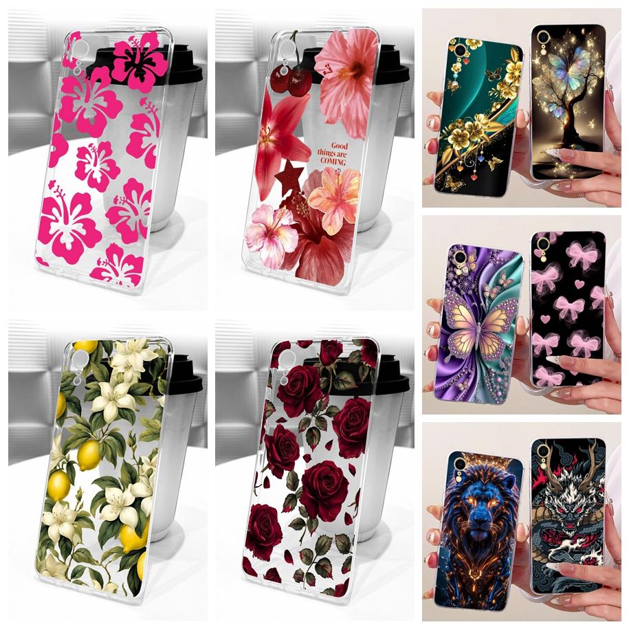 Transparent Cover For iPhone X XS Max Casing New Fashion Flower Fundas Soft Silicone Phone Cover For iPhone XS XR iPhoneX Bumper