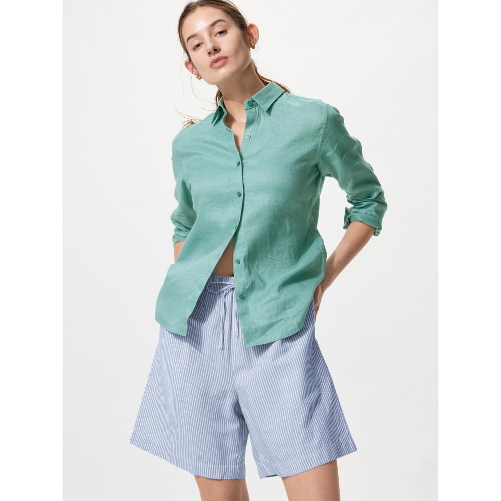 Uniqlo Японские шорты из смеси льна Easy