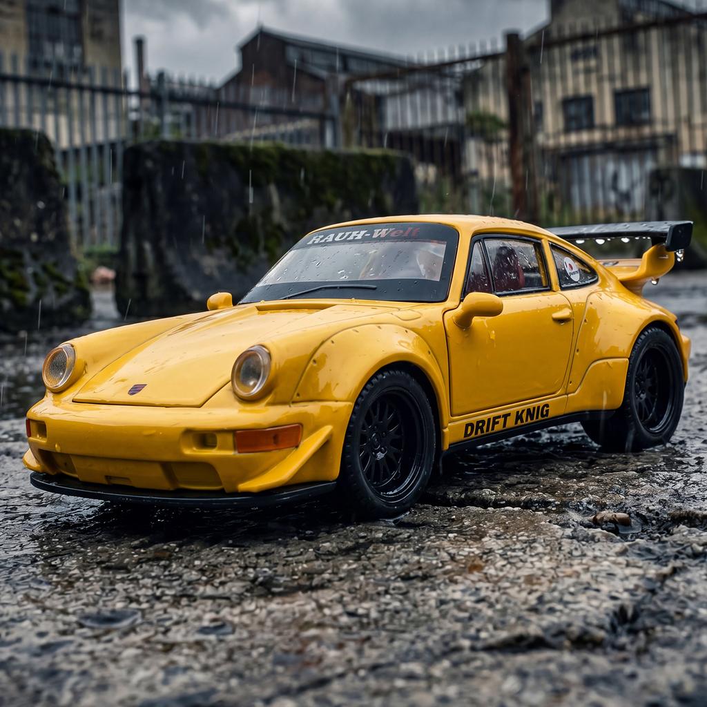 AABKP1 1:32 Porsche 964 RWB Widebody Modified Sports Car Alloy Sports Car Model Diecast Metal Racing Vehicle Car Model Simulation Gifts