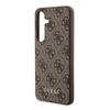 Guess 4G Metal Gold Logo Case For Samsung Galaxy S24 - Brown