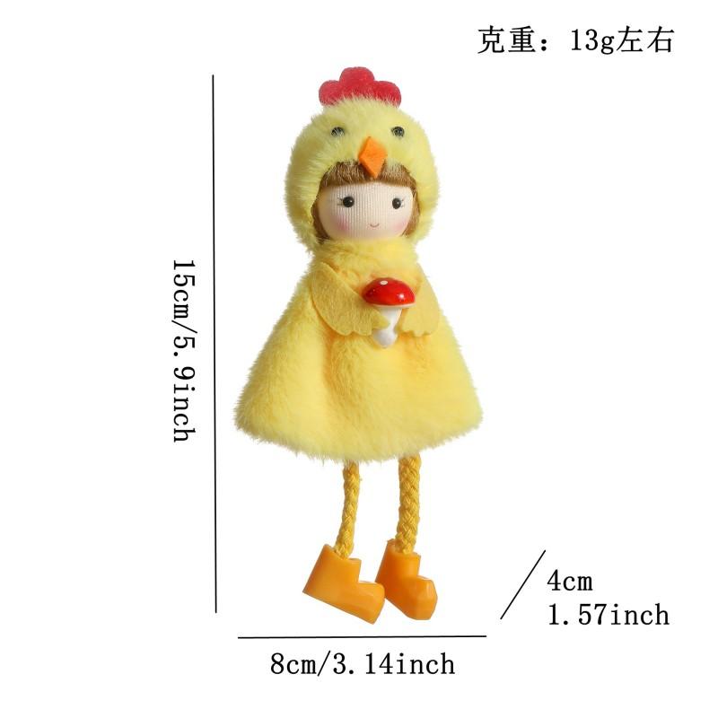 Kawaii Easter Angel Dolls Easter Tree Hanging Ornaments Cute Egg Doll Pendants 2026 Easter Party Decorations Basket Decor Gift