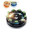 Fireworks Spinning Top,Firework Fingertip Gyro,Handheld Fireworks Gyroscope,Collision Sparks Light Up Spinning Top Toy