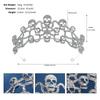 1pc Personalized Skull Crown Gothic Punk Accessory Suitable For Role-playing Party Gathering Festival Paired Unisex Tiaras Crown