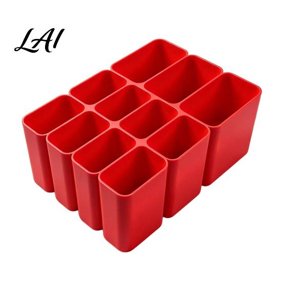 Electronics Accessory Case 11 Compartment Data Cable Storage Box Space Saving Drawer Bin Plastic Organizer USB Cables Chargers Keeper for