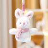 Rabbit Plush Scarf Doll Keychain Toy Animal Pendant Backpack Decoration Gift