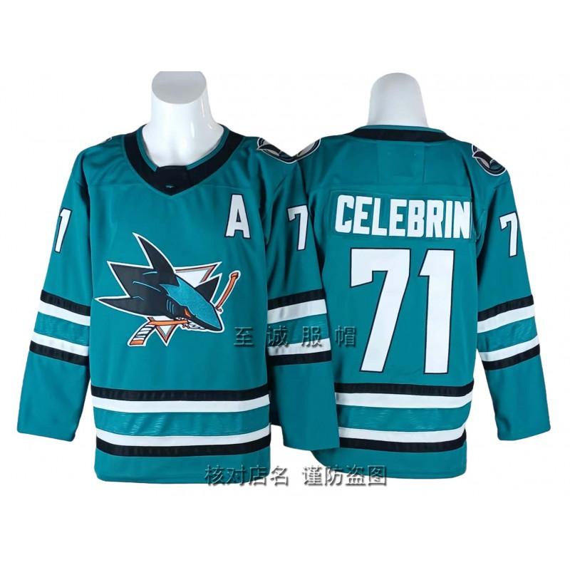 Mens Vintage Ice Hockey Jersey Shark Team 39 Embroidered Cotton Blend Practice Uniform Training Casual Wear