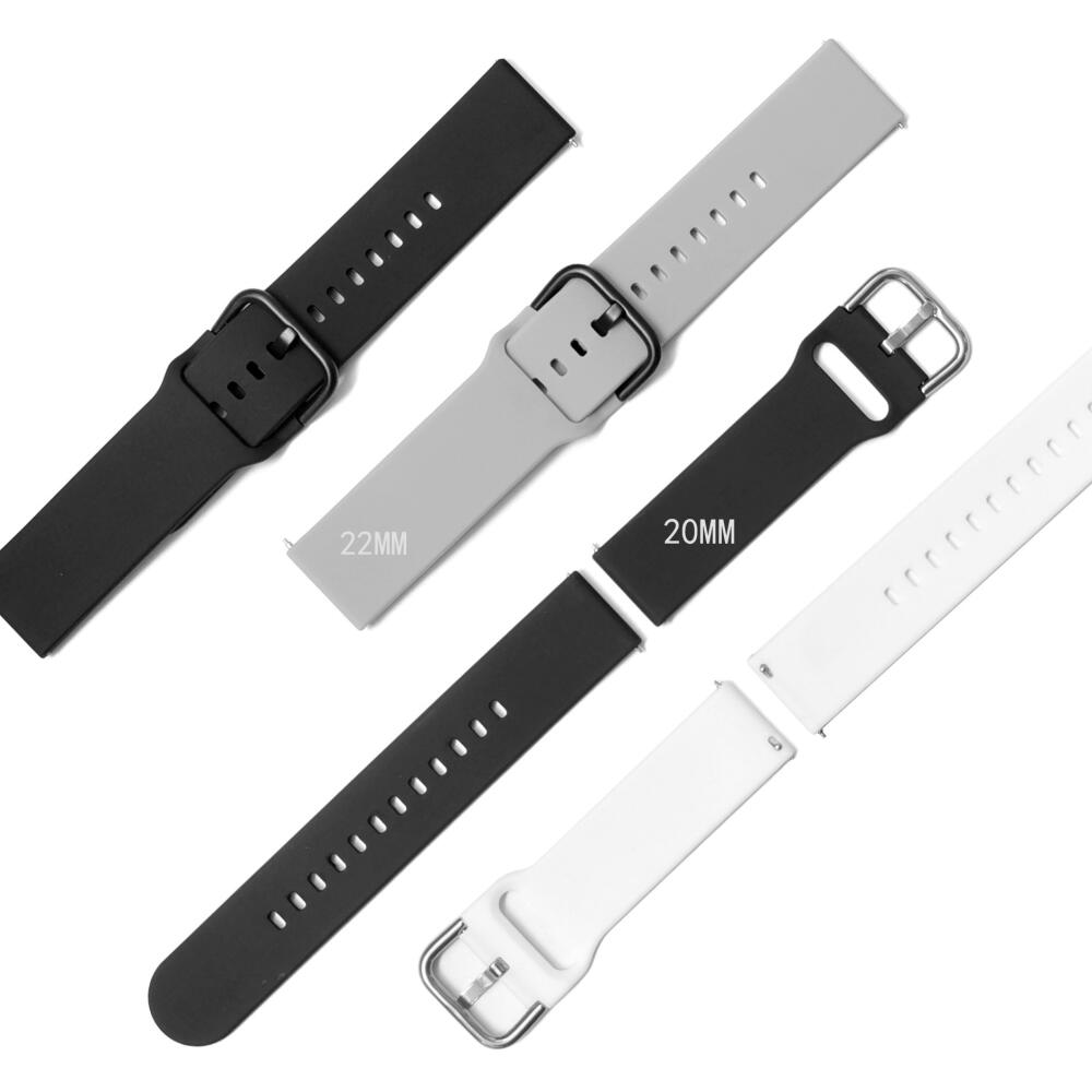 Силиконовый ремешок 22 мм 20 мм для Amazfit Active 2/2 Square/Bip 6 5 Браслет Наручный ремешок для For Amazfit GTS/GTR 4 3 2/Stratos Браслет