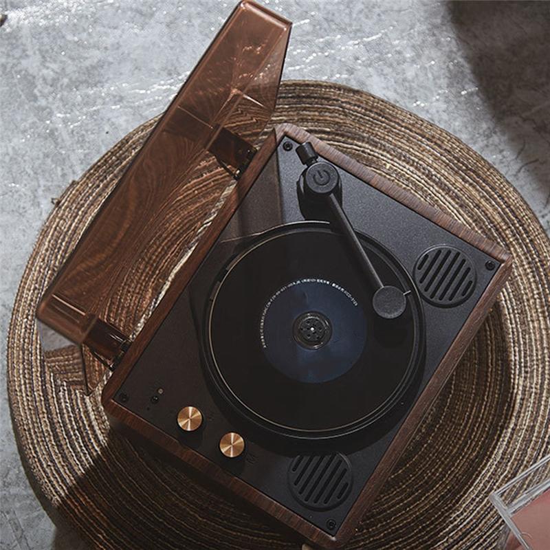 FORW-CD Player Retro Bluetooth 5.0 Stereo HIFI Audio Speaker Portable Desktop CD Player For Home