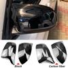 Rearview Mirror Cover Cap Carbon Fiber Look Black for BMW F25 X3 F26 X4 F15 X5 F16 X6
